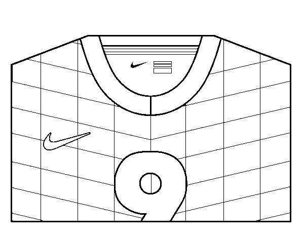 Holland World Cup 2014 t-shirt coloring page
