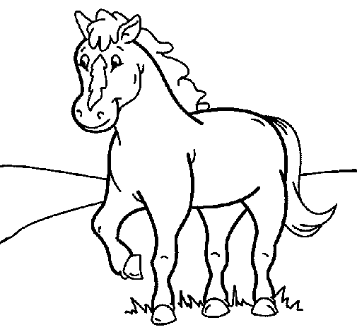 Horse 4 coloring page