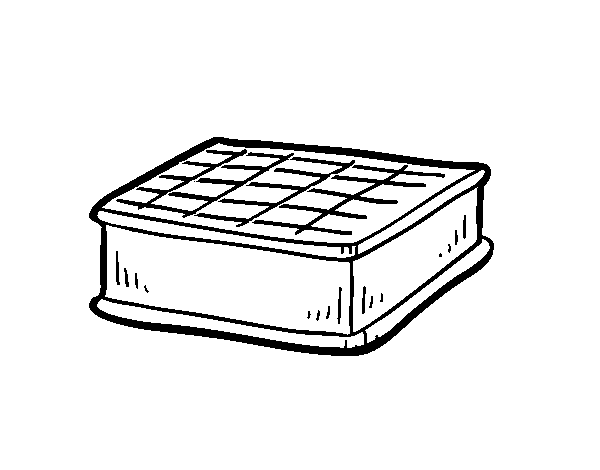 Ice cream sandwich coloring page