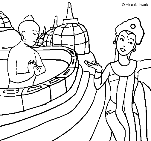 Indonesia coloring page