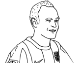 Iniesta coloring page