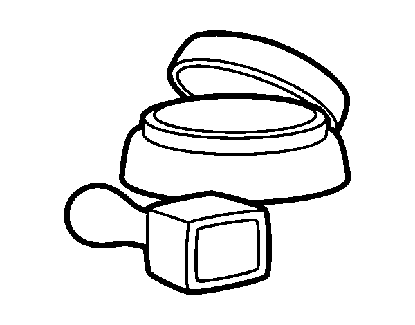 Ink pad coloring page