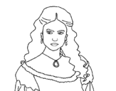 Katherine Pierce from The Vampire Diaries coloring page