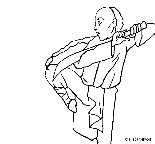 Kung Fu  coloring page