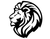 Lion tribal forearm coloring page