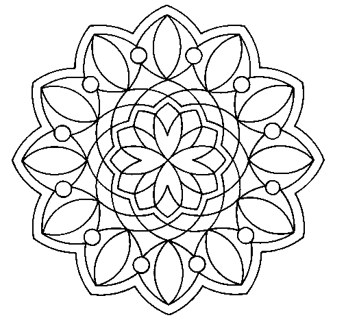 Mandala 3 coloring page