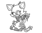 Mangle from Five Nights at Freddy's coloring page