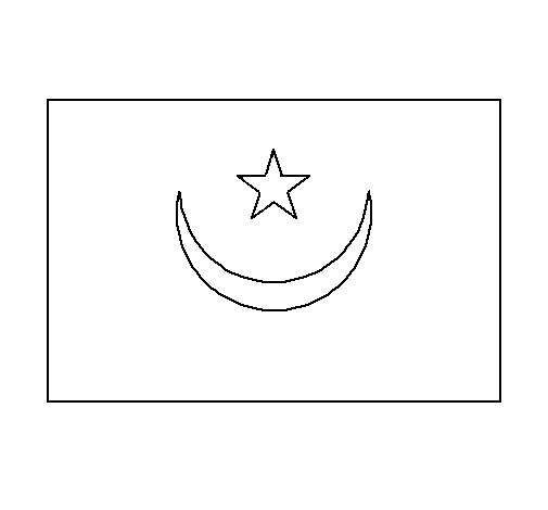 Mauritania coloring page