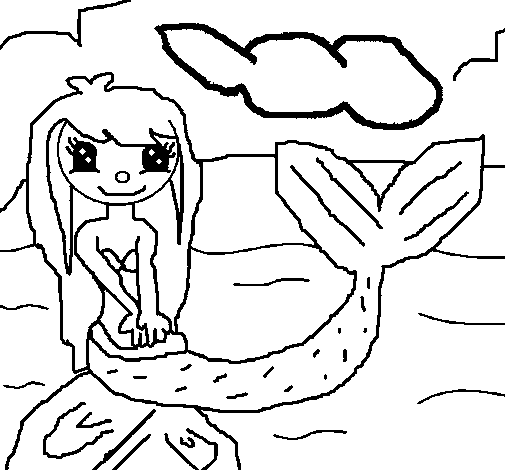 Mermaid IV coloring page