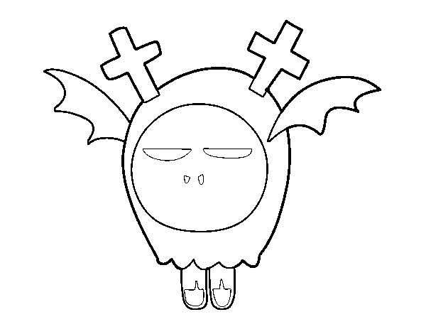 Monster boy coloring page