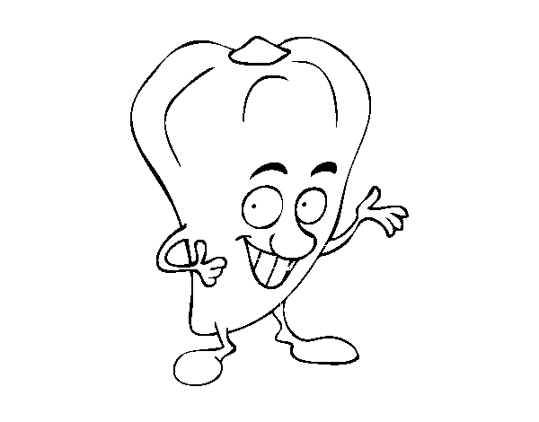 Mr. pepper coloring page