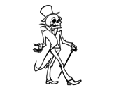 Mr. Skeleton coloring page