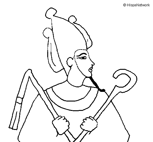 Osiris coloring page