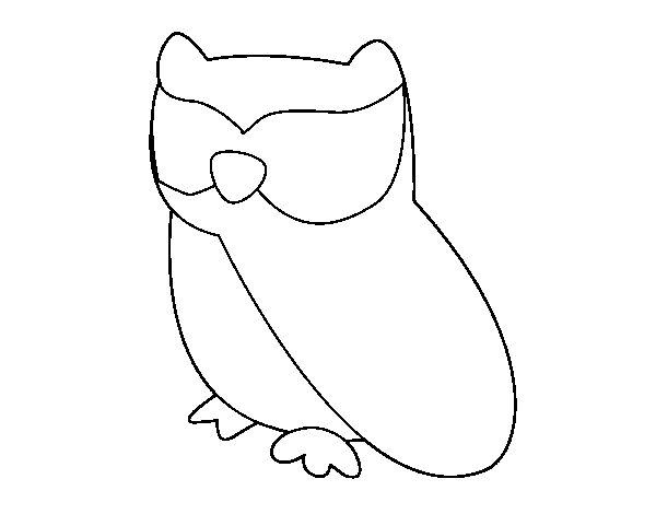 Owl relaxed coloring page