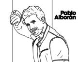 Pablo Alborán singer coloring page