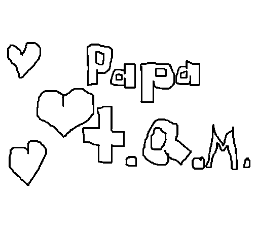 Papa TQM coloring page