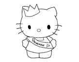 Princess Kitty coloring page