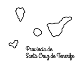 Province of Santa Cruz de Tenerife  coloring page