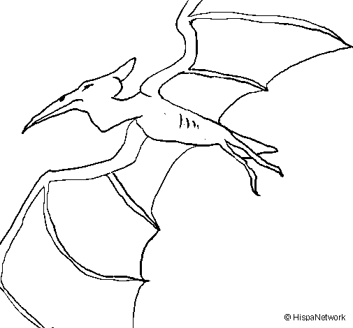 Pterodactyl II coloring page