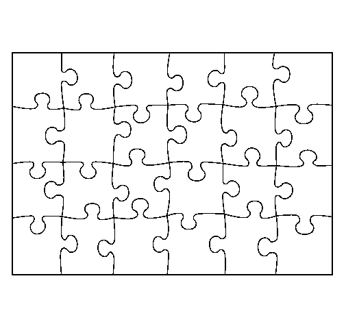 Puzzle coloring page