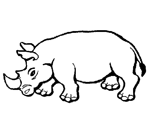Rhinoceros 2 coloring page