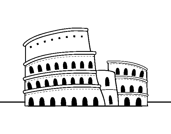 Roman Coliseum coloring page