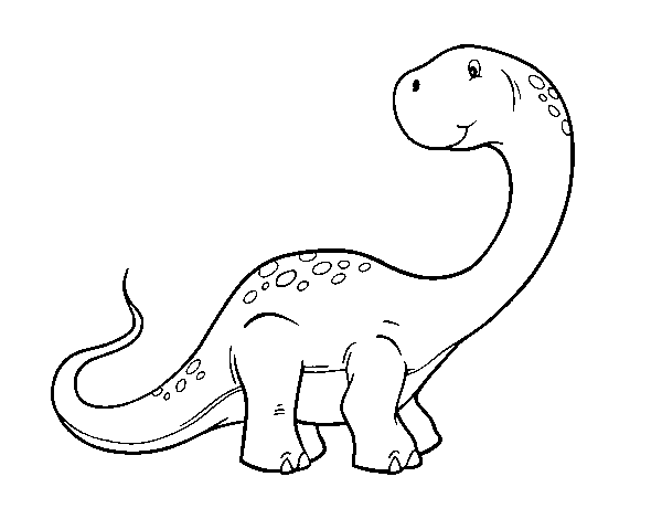 Sauropod dinosaur coloring page