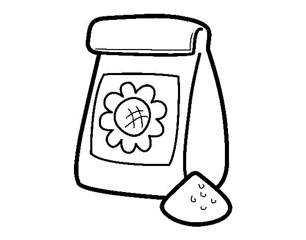 Seeds coloring page