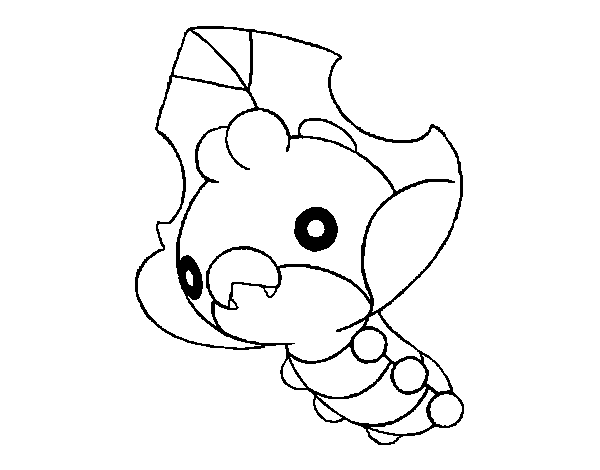 Sewaddle coloring page