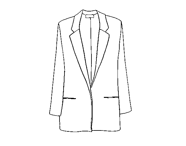 Short coat coloring page