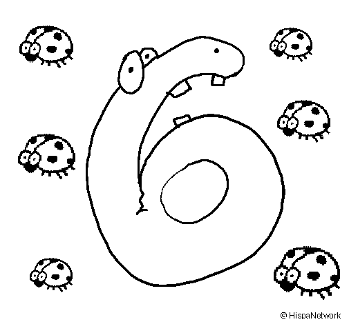 Six coloring page
