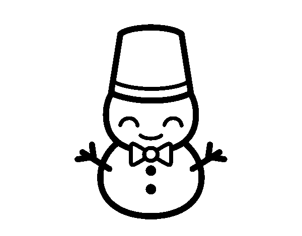 Snowman 5 coloring page
