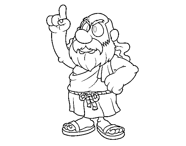 Socrates coloring page