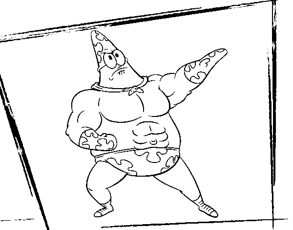 SpongeBob - Superawesomeness coloring page