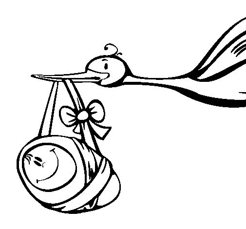 Stork  coloring page