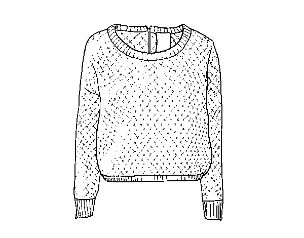 Sweater of wool coloring page - Coloringcrew.com