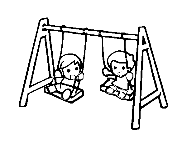 Swing coloring page
