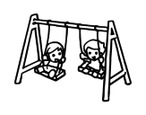 Swing coloring page