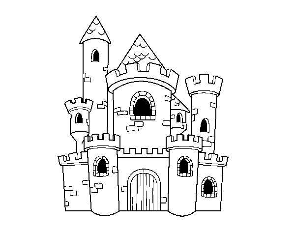 Tale castle coloring page