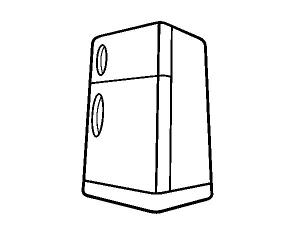 The fridge coloring page