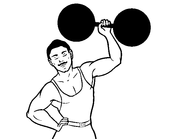 The Strongman coloring page