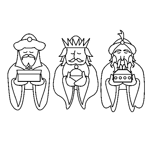 The Three Wise Men 4 coloring page