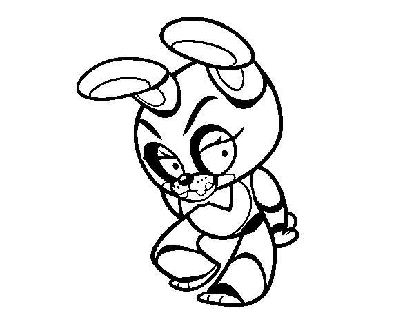 Toy Bonnie from Five Nights at Freddy's coloring page