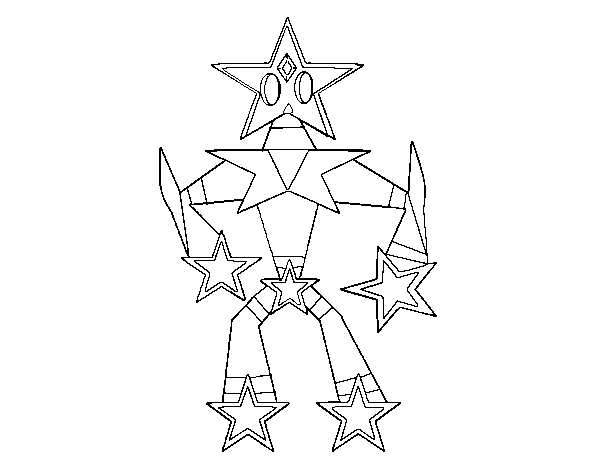 Transformer star coloring page