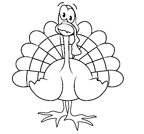Turkey 3 coloring page