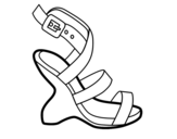 Dibujo de Uncovered heel design
