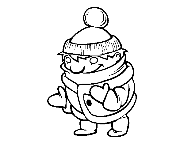 Warm Guy coloring page