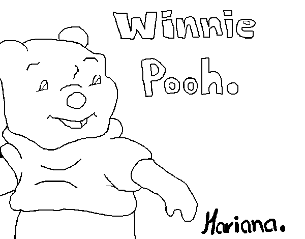 Winnie Pooh coloring page