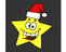 Christmas stars coloring page