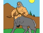 Coloring page Centaur with bow painted byBell